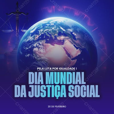 DIA MUNDIAL DA JUSTIÇA SOCIAL