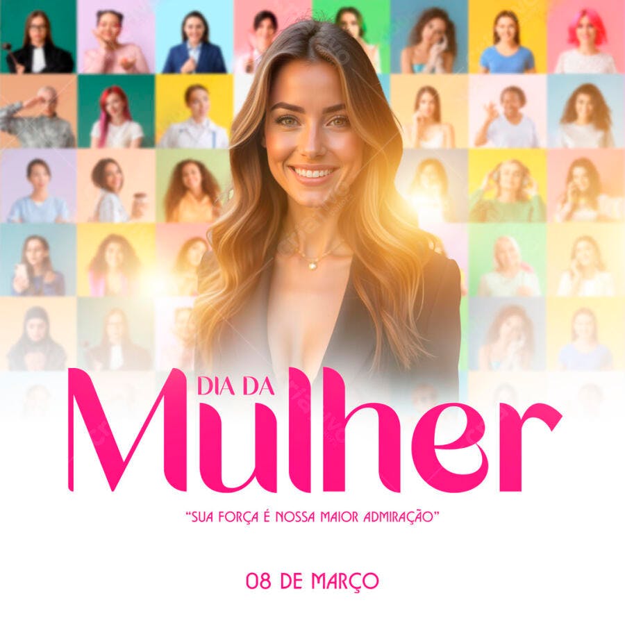 Postagem Dia Internacional da Mulher PSD Editável