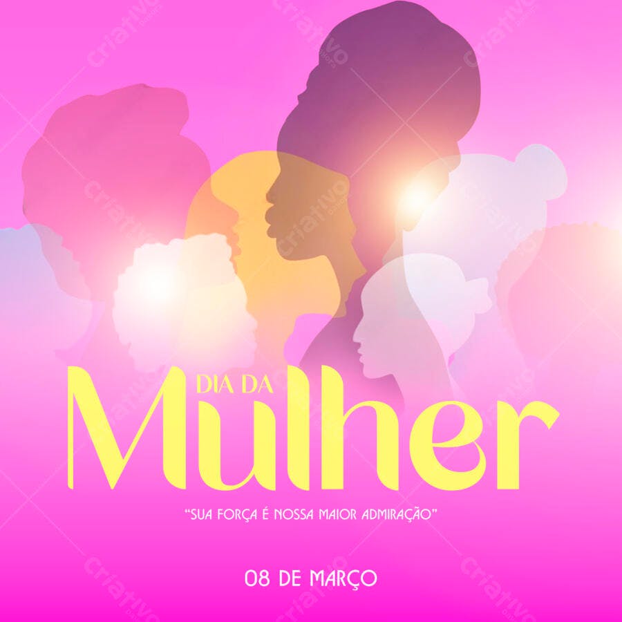 Flyer Dia Internacional da Mulher PSD Editável