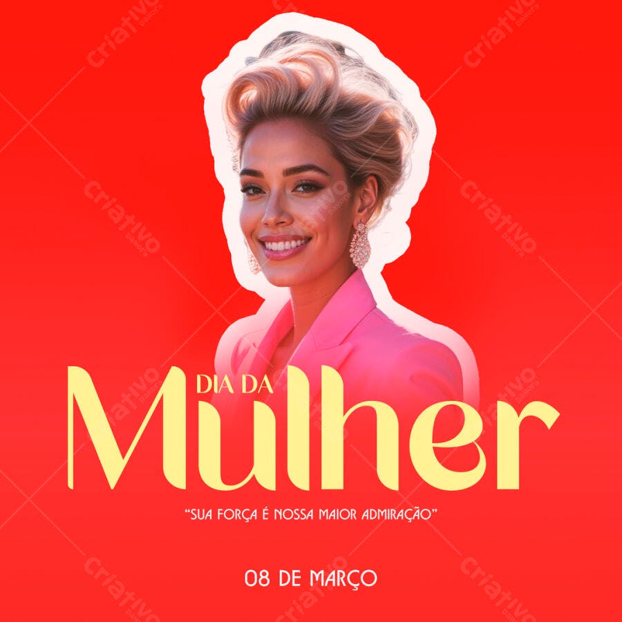 Postagem Dia da Mulher PSD Editável
