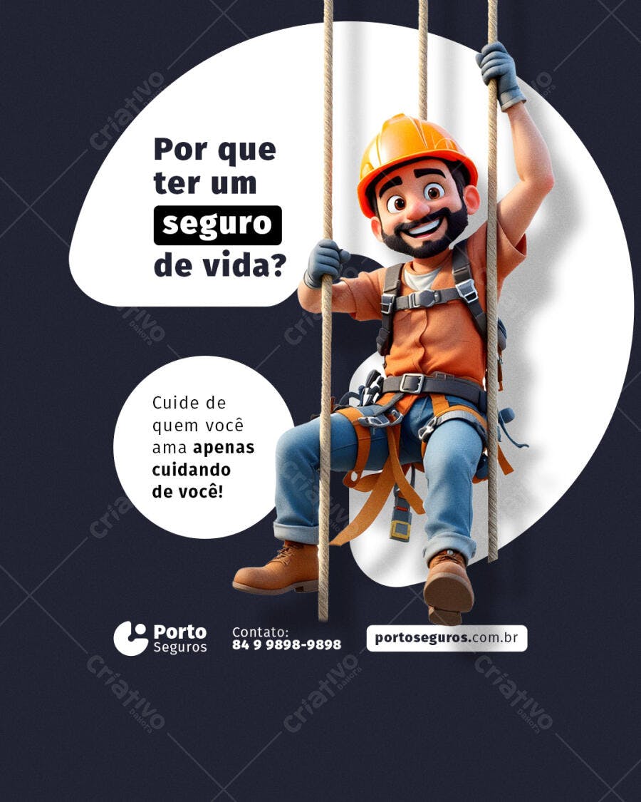 Flyer Seguro de Vida PSD Editável