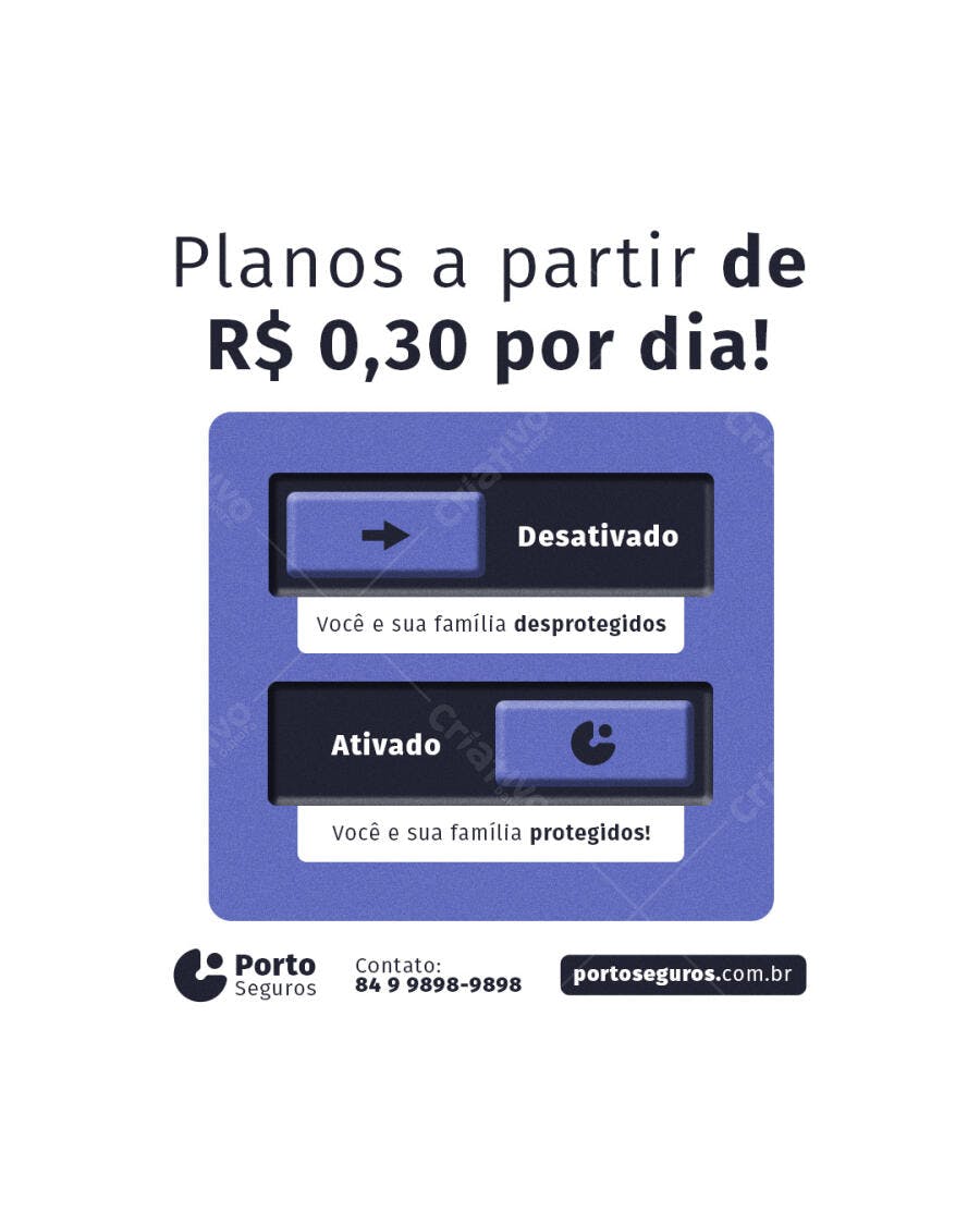 Banner Seguro Família PSD Editável