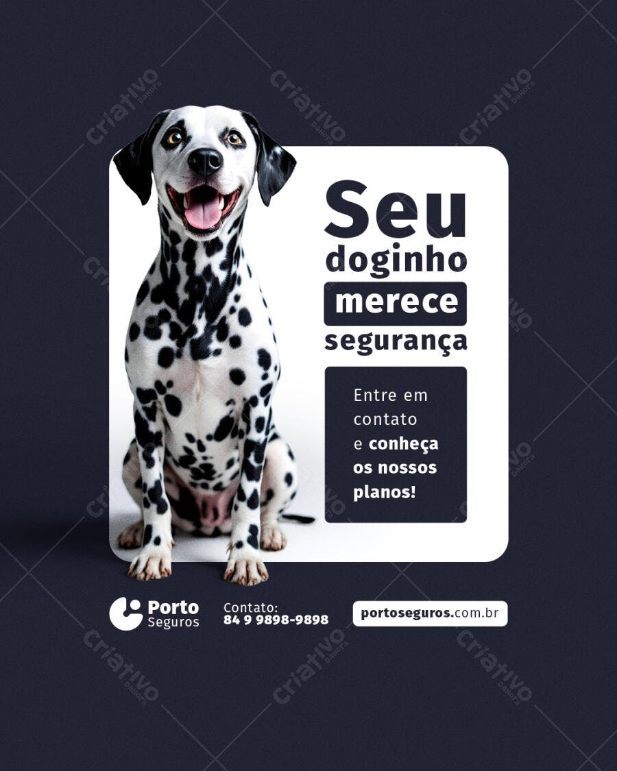 Flyer para Seguro Pet PSD Editável