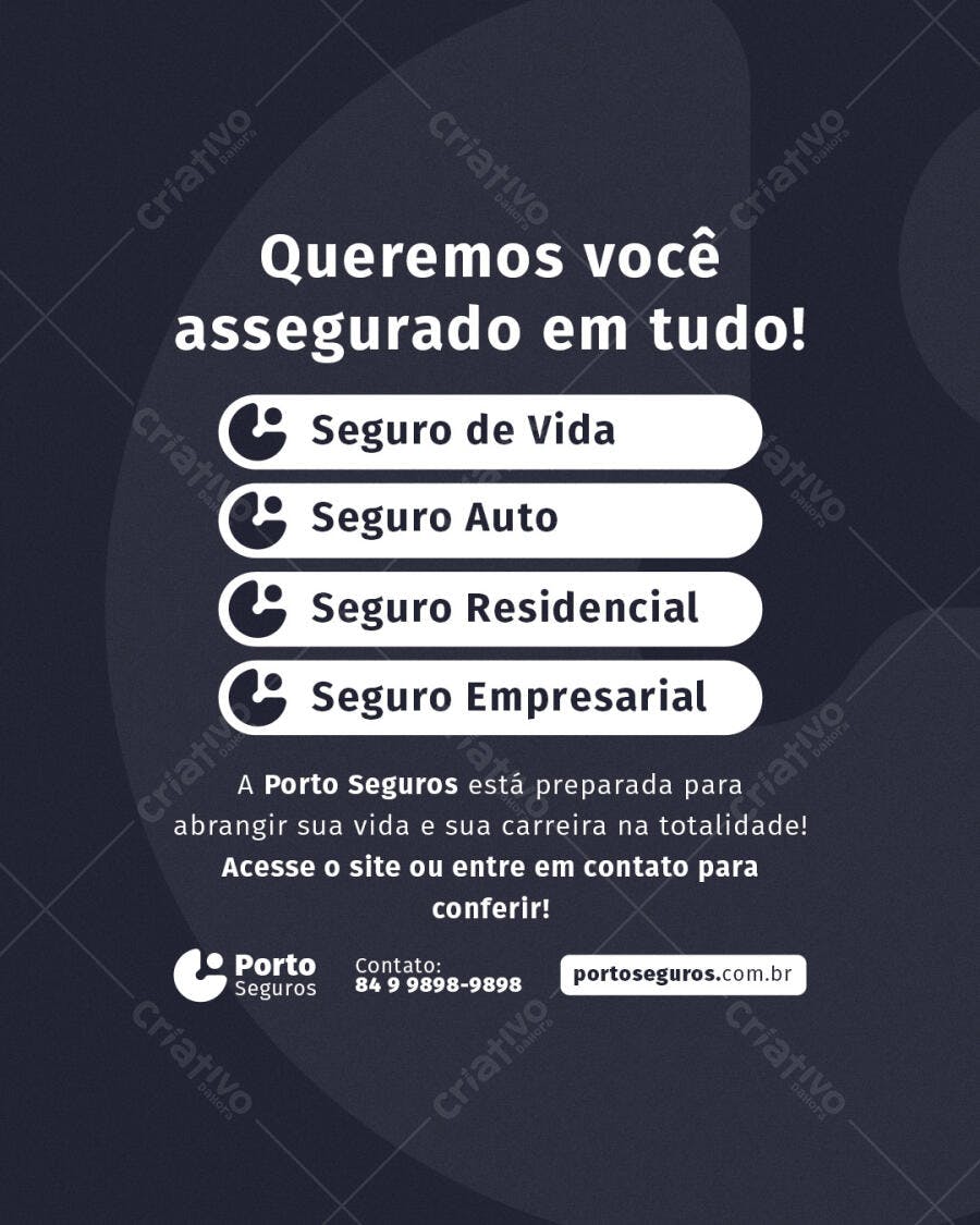 Postagem Instagram Seguro PSD Editável