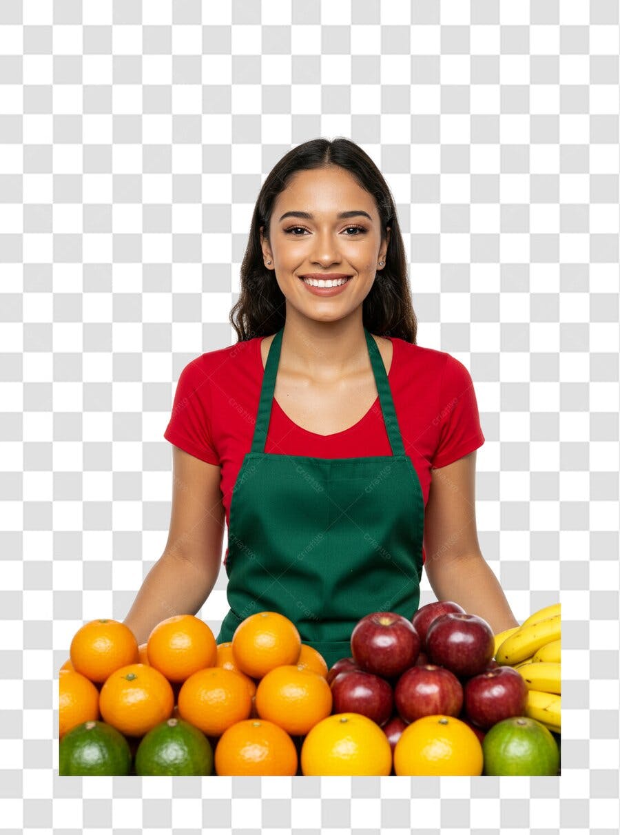 Banner Feira Livre Frutas PNG com fundo transparente