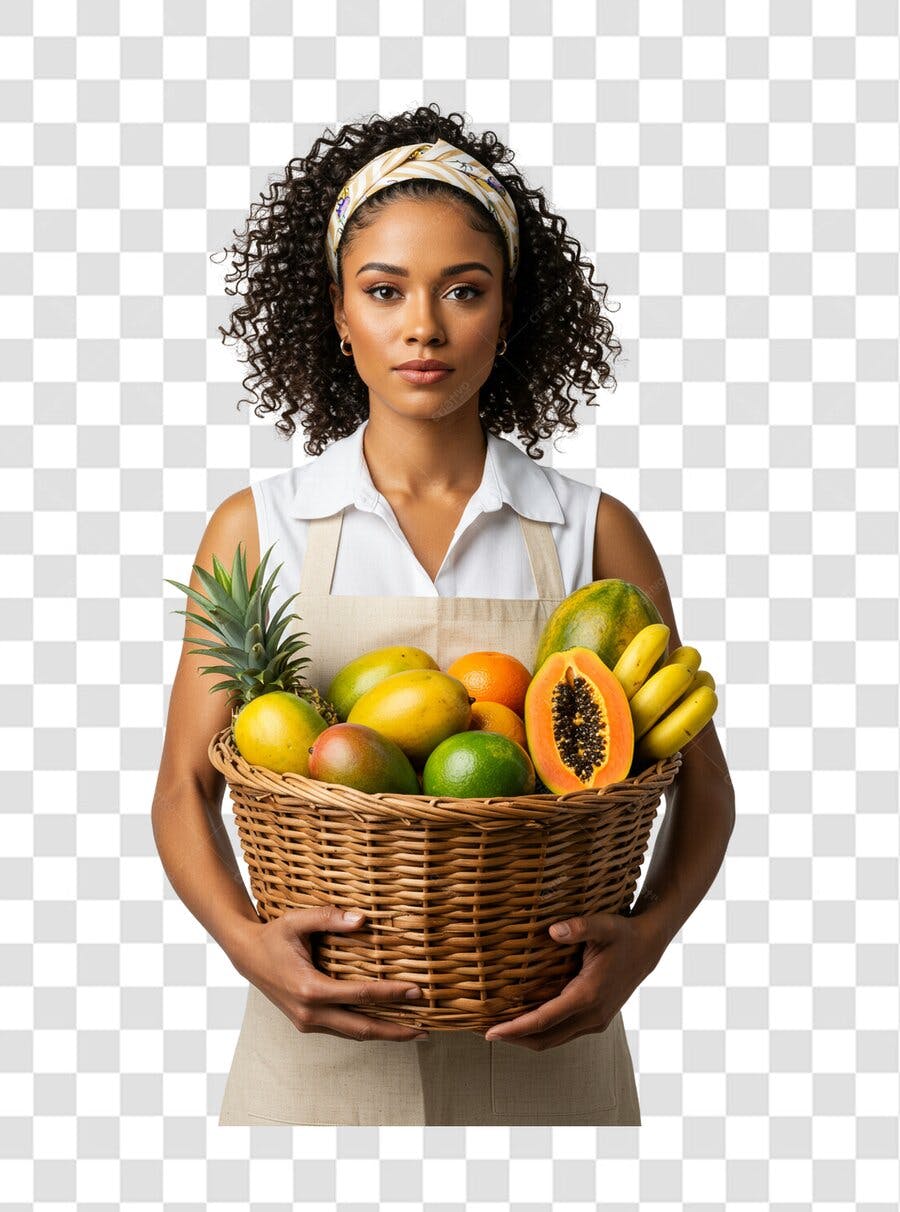 Post Instagram Fruta Tropical PNG com fundo transparente