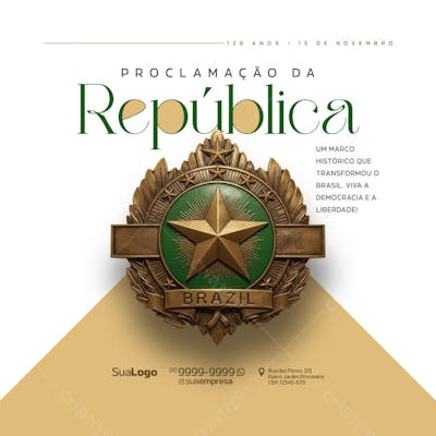 Social Media - Dia da Proclamação da República do Brasil