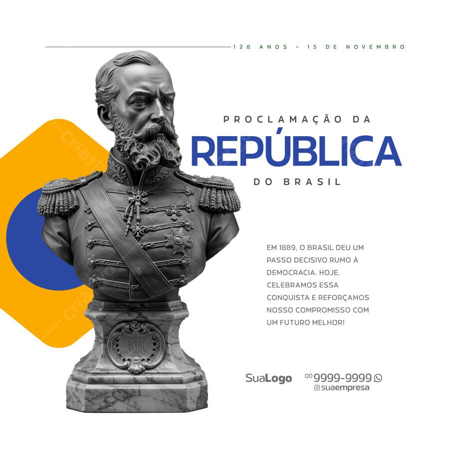 Flyer Proclamação da República PSD Editável