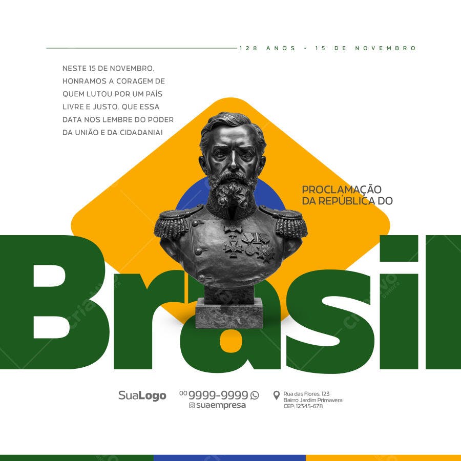 Flyer Proclamação da República PSD Editável