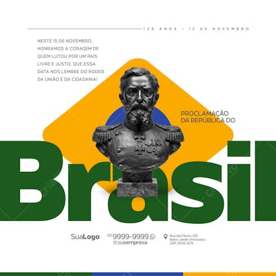 Social Media - Dia da Proclamação da República do Brasil