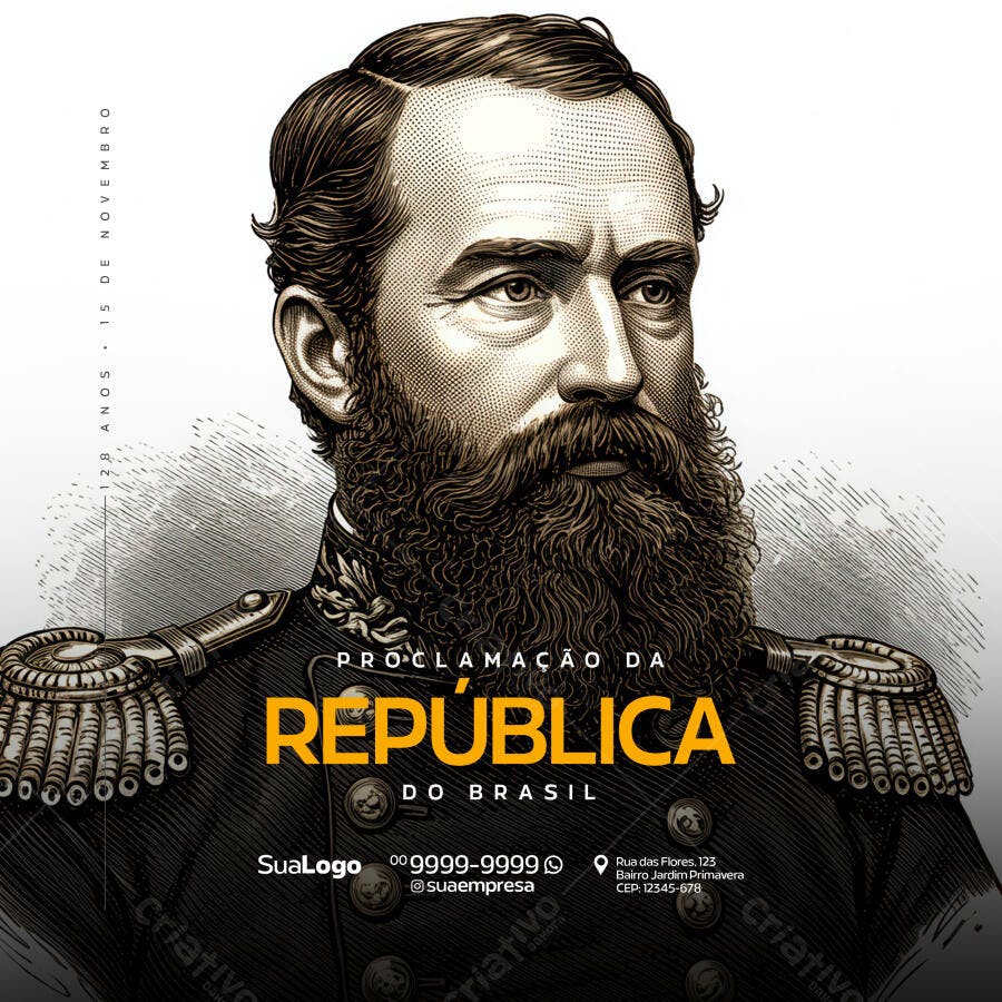 Flyer Proclamação da República PSD Editável