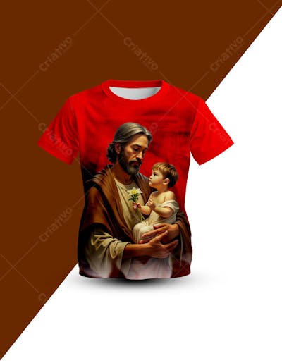 CAMISA SÃO JOSÉ EDITÁVEL PARA COMPOSIÇÕES