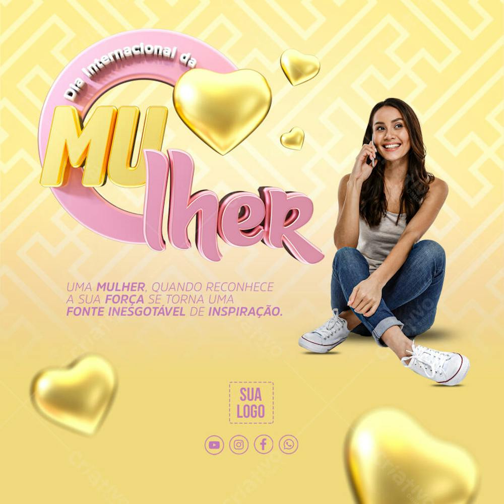 DIA INTERNACIONAL DA MULHER 8 MARÇO SOCIALMEDIA 