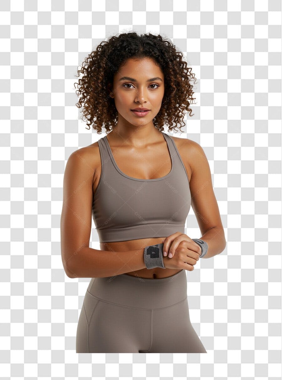 Imagem PNG Mulher Fitness com fundo transparente