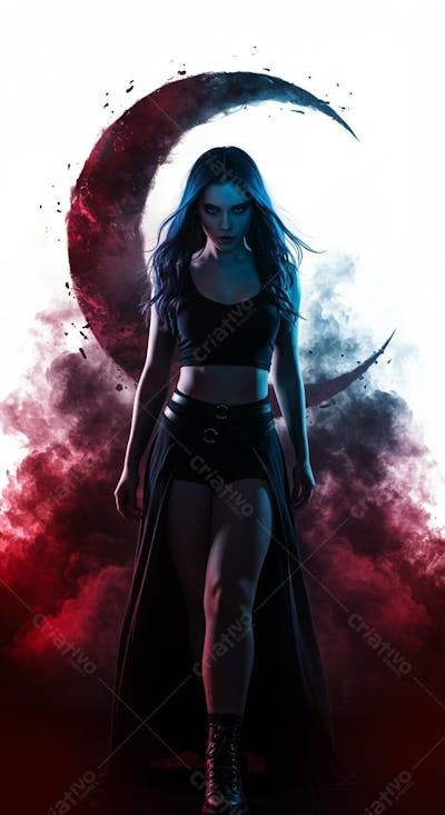 garota de cabelos obsidianos