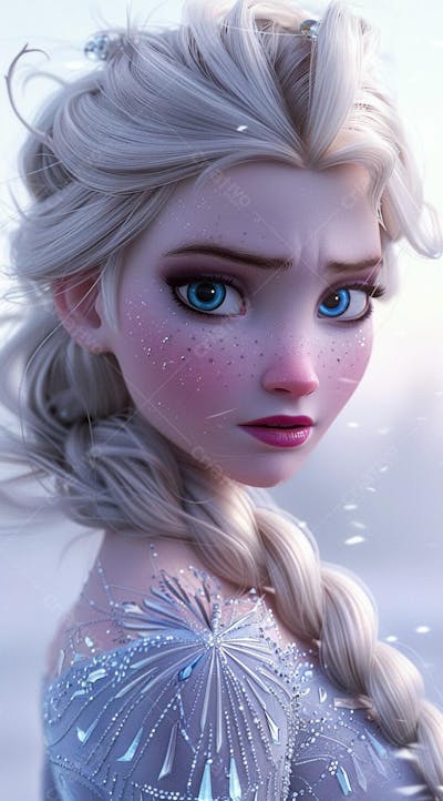 Personagem Elsa Desenho Frozen