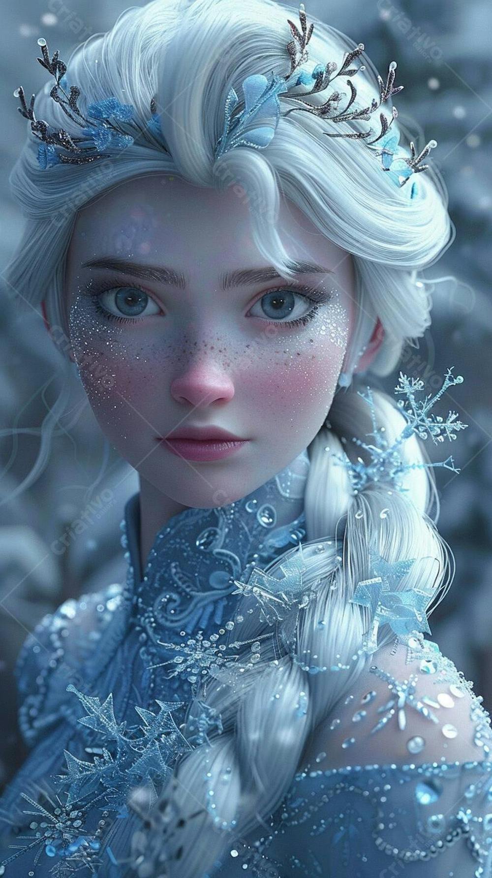 Elsa Personagem do Desenho Frozen