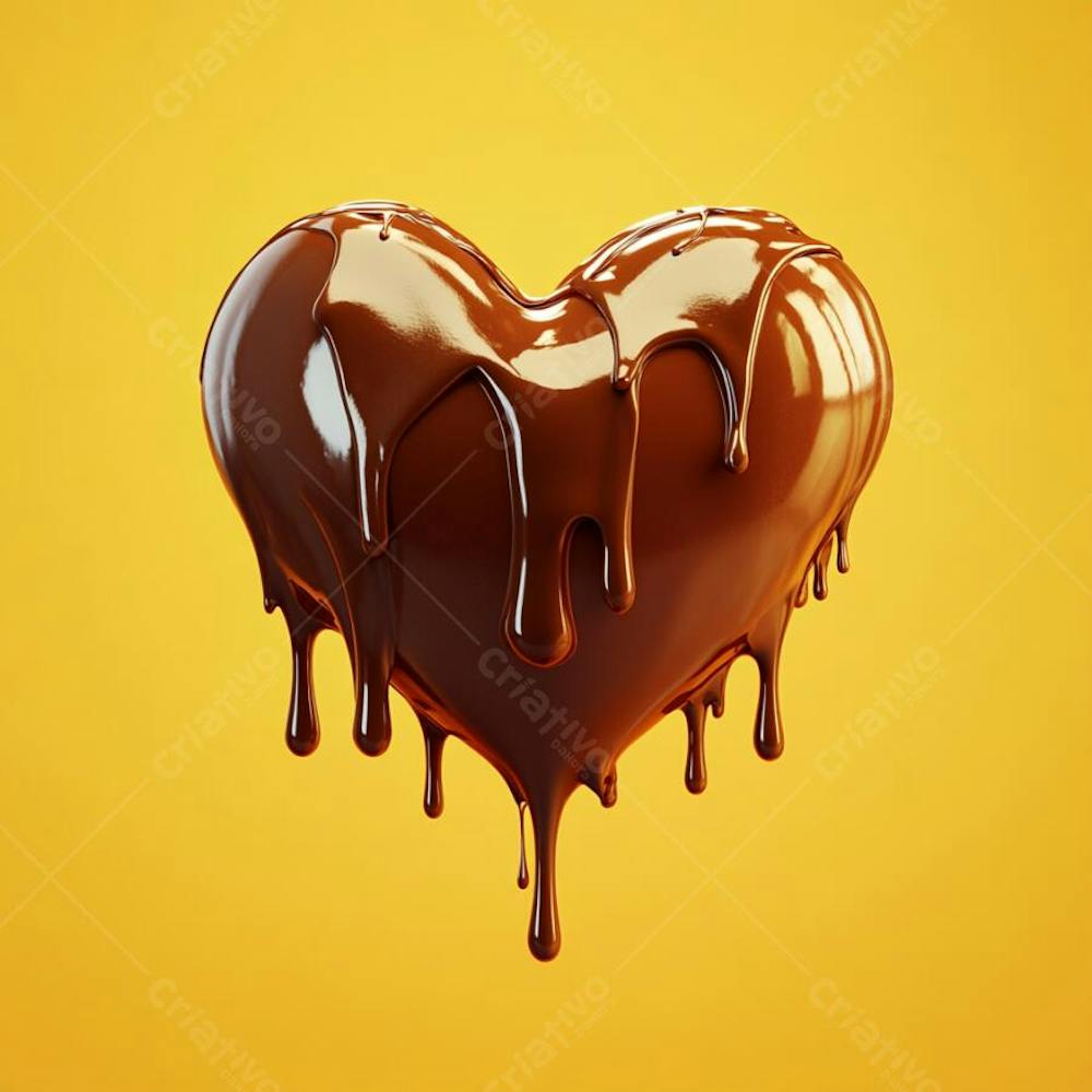 Coração de chocolate