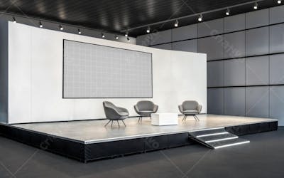 Conferência Mockup PSD editável