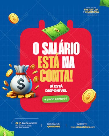 Tá na conta, salário já está disponível na sua conta