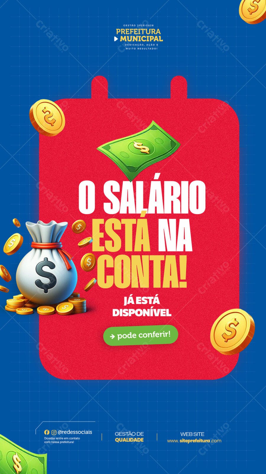 Flyer Dia do Pagamento PSD Editável