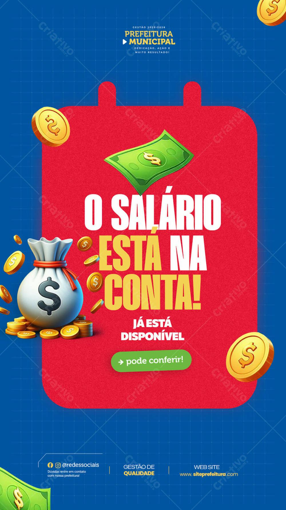 Tá na conta, salário já está disponível na sua conta