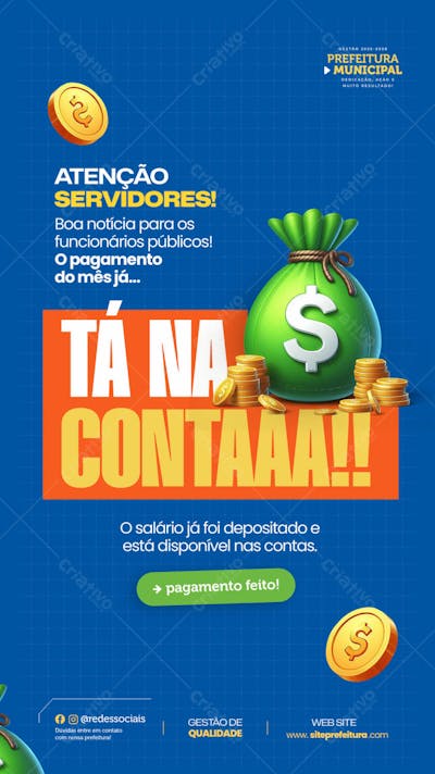 Tá na conta, salário já está disponível na sua conta