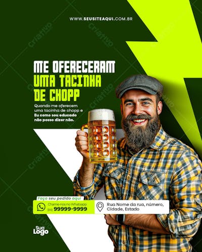 Feed Vertical Cervejaria - Bar, boteco, disk bebidas - Social Media