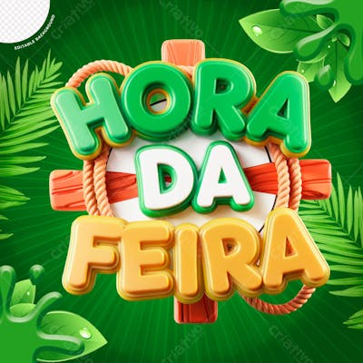 SELO 3D DE OFERTAS E PROMOÇÕES HORTIFRUTI