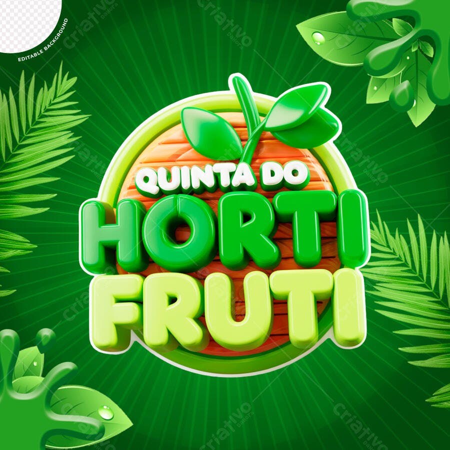 Flyer Quinta do Horti Fruti PSD Editável