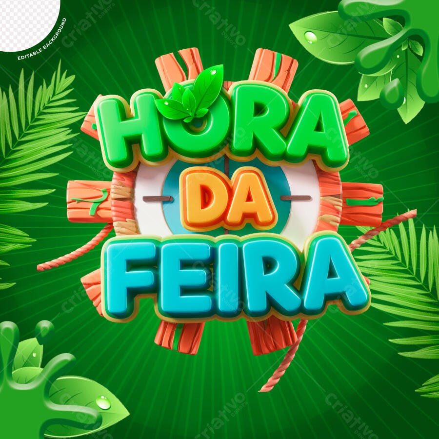 Flyer Hora da Feira PSD Editável