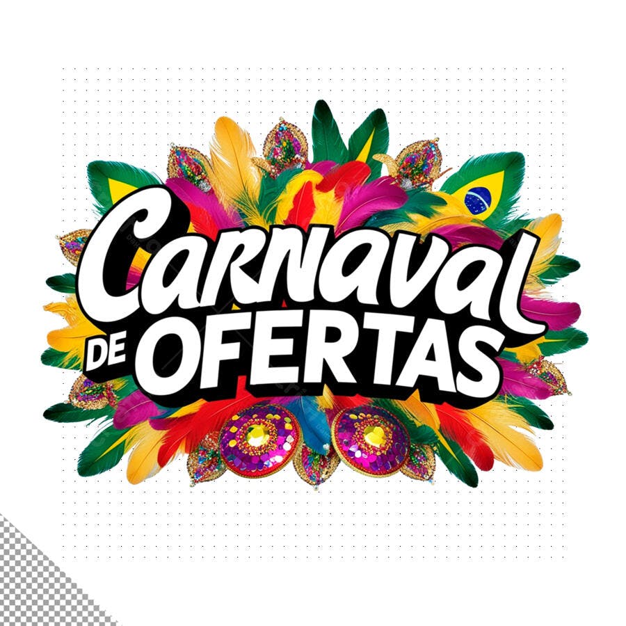 Flyer Carnaval de Ofertas PSD Editável