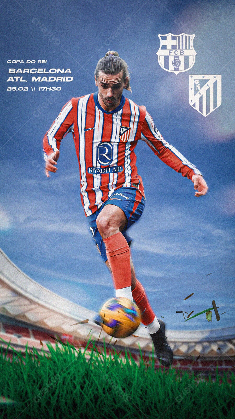 Poster Copa do Rei PSD Editável