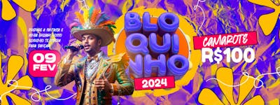 Bloco Alegre com Fantasias Coloridas no Carnaval selo 3d colorido amarelo vermelho selo 3d