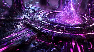 Textura abstrata  fractal, efeito psicodélico futurista 