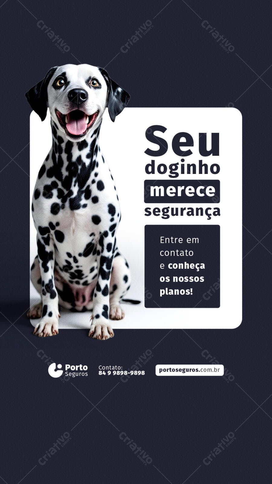 Flyer para Seguros Pet PSD Editável