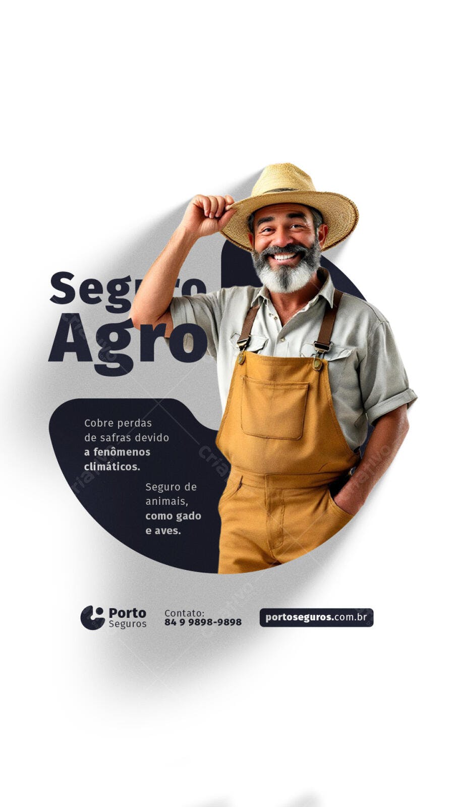 Flyer Seguro Agro PSD Editável