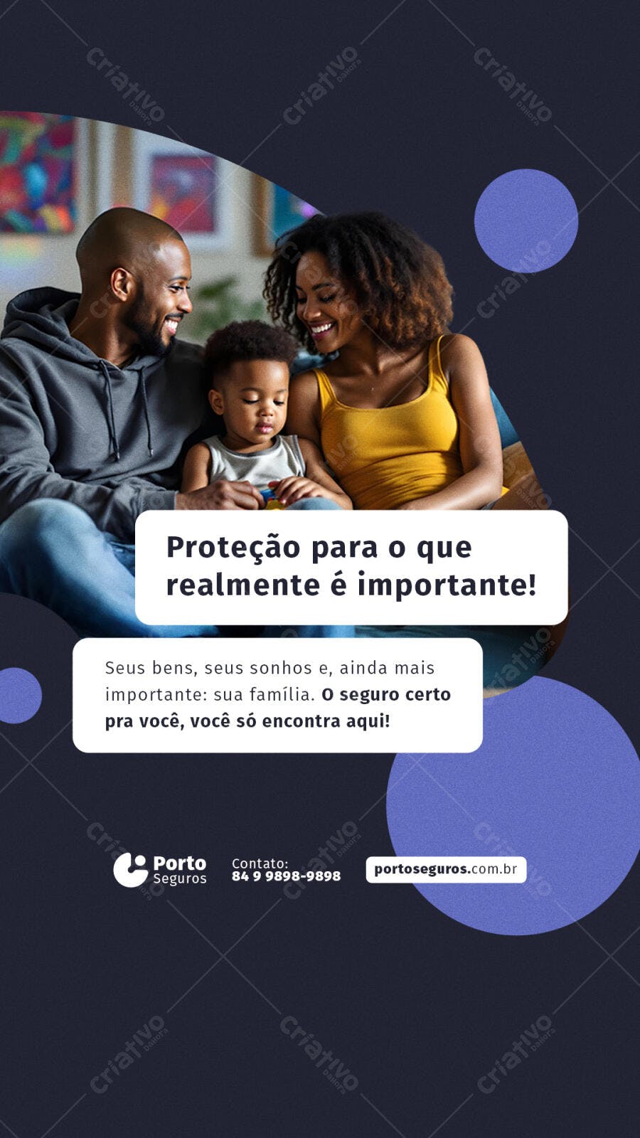 Flyer Família Negra PSD Editável