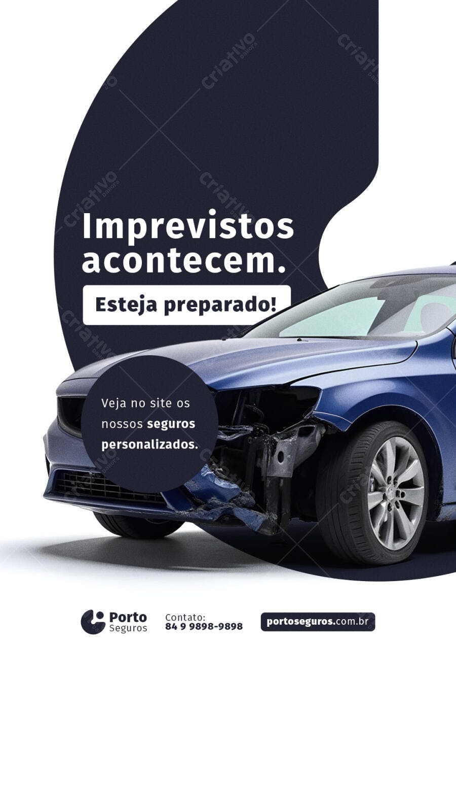 Flyer para Campanha de Seguros Auto PSD Editável