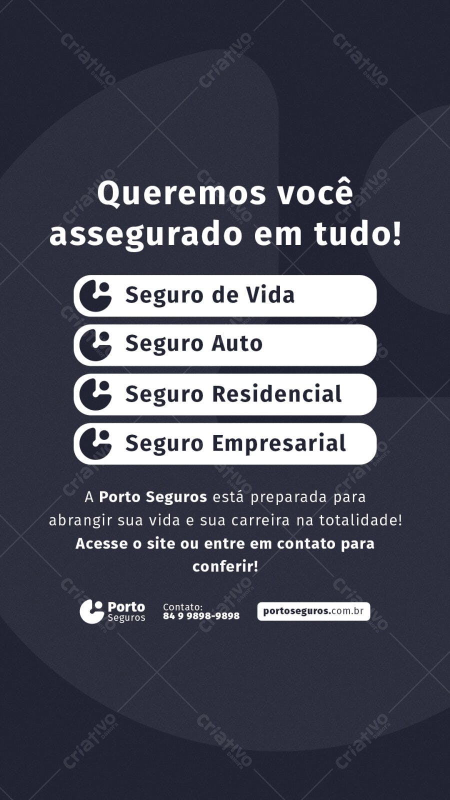 Flyer para Seguros PSD Editável