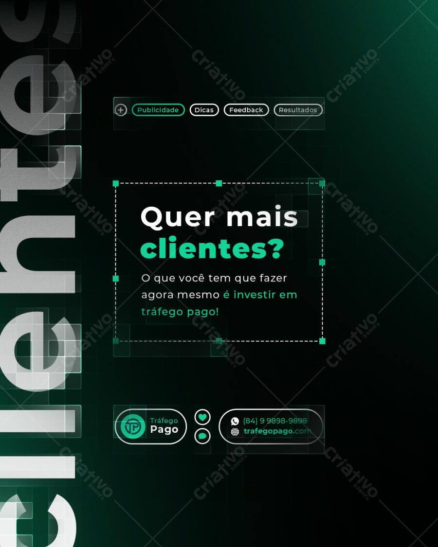 Flyer para Tráfego Pago PSD Editável