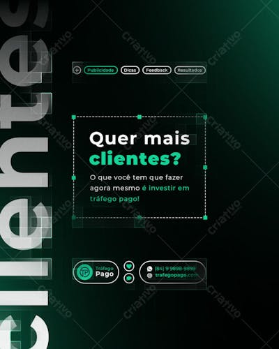 TRÁFEGO PAGO POST EDITÁVEL