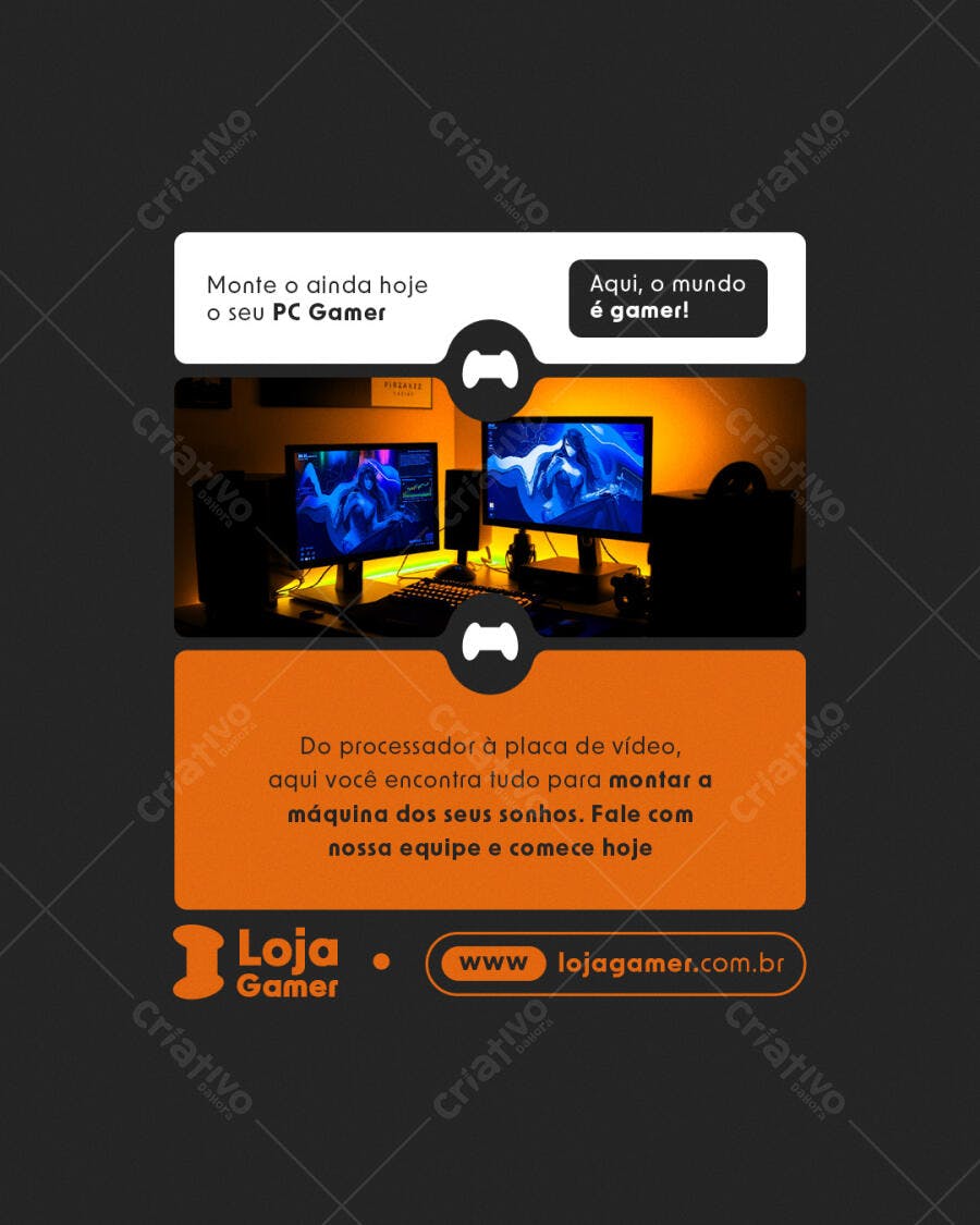 Banner Loja Gamer PSD Editável