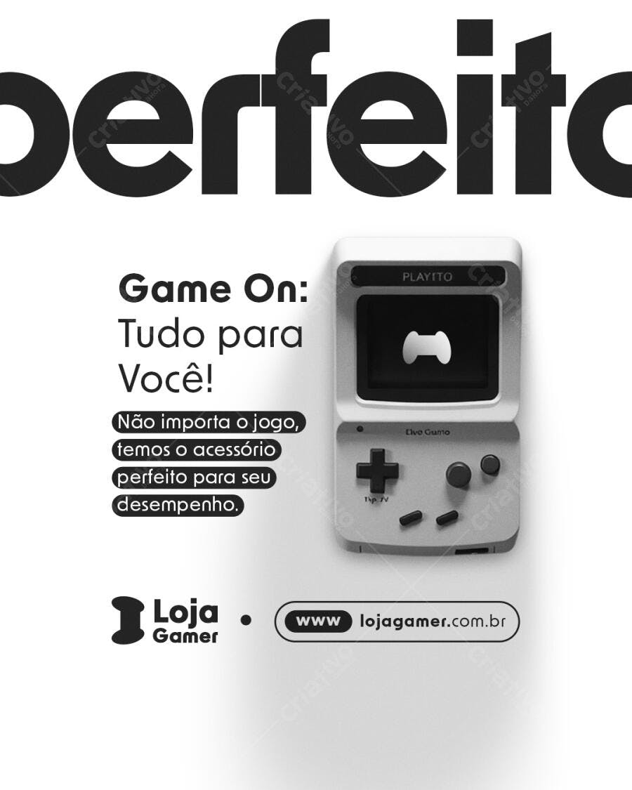 Flyer Loja Gamer PSD Editável