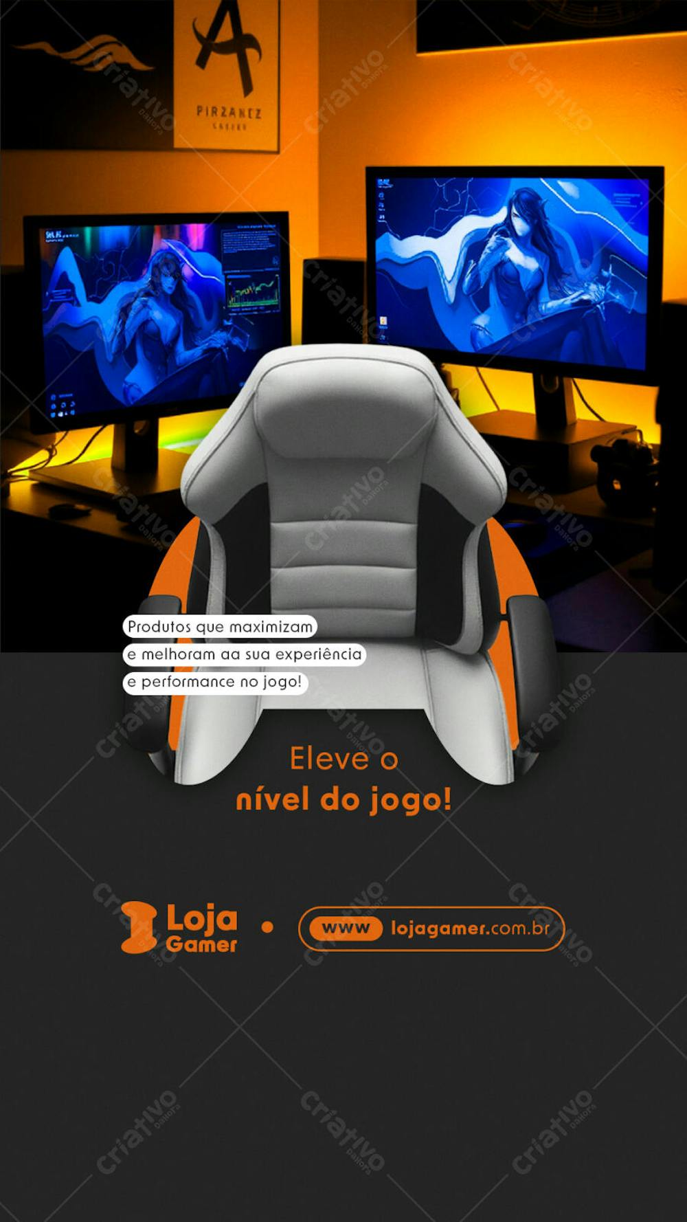 LOJA GAMER STORY PSD EDITÁVEL