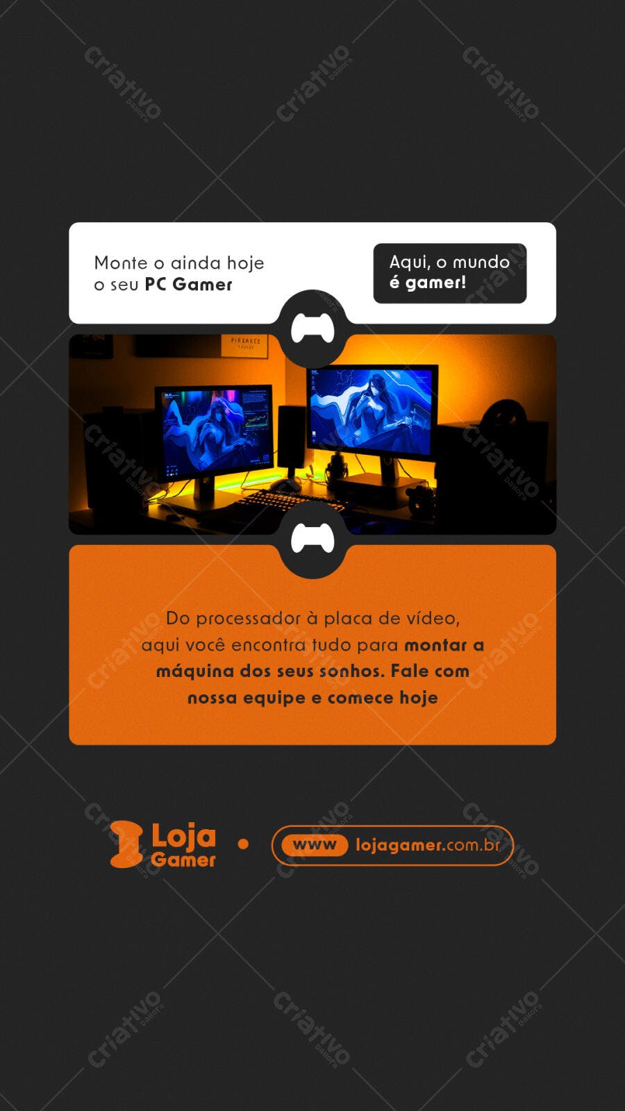 Flyer para Loja Gamer PSD Editável
