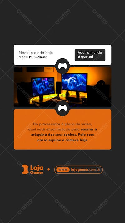 LOJA GAMER STORY PSD EDITÁVEL