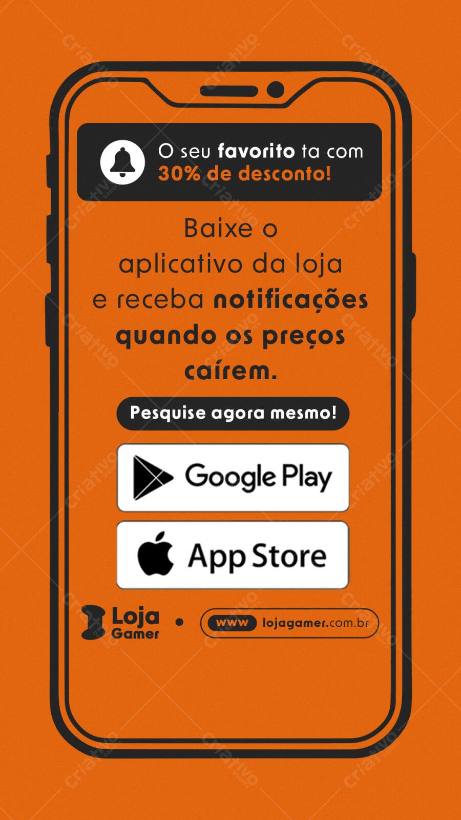 Banner App Loja Gamer PSD Editável