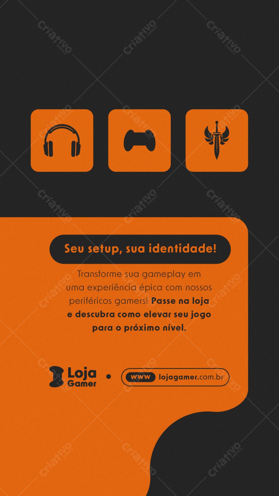 Post para Loja Gamer PSD Editável