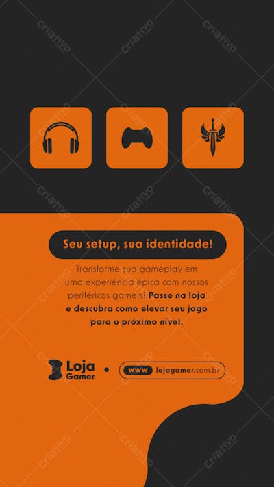LOJA GAMER STORY PSD EDITÁVEL